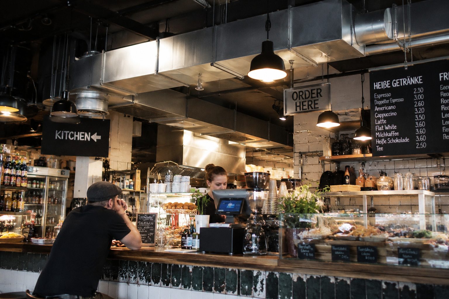 Imbiss und Gastronomieküche mit Lüftungsanlage